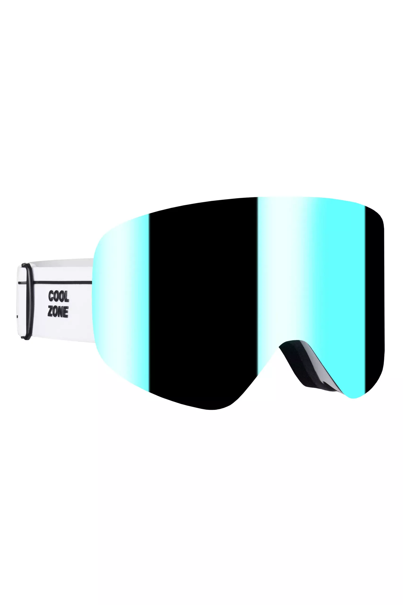 Маска магнитная горнолыжная CoolZone MSK05 35 31 белый голубой